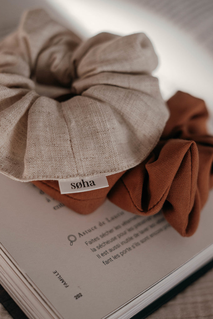 Chouchou en lin - Beige