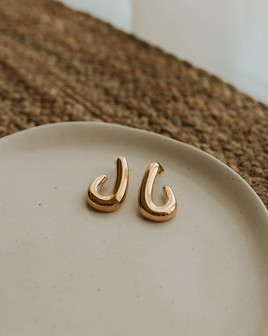 Boucles d'oreilles Scala - Plaqué or