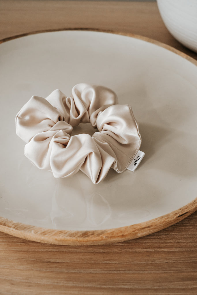 Satin scrunchie - Champagne