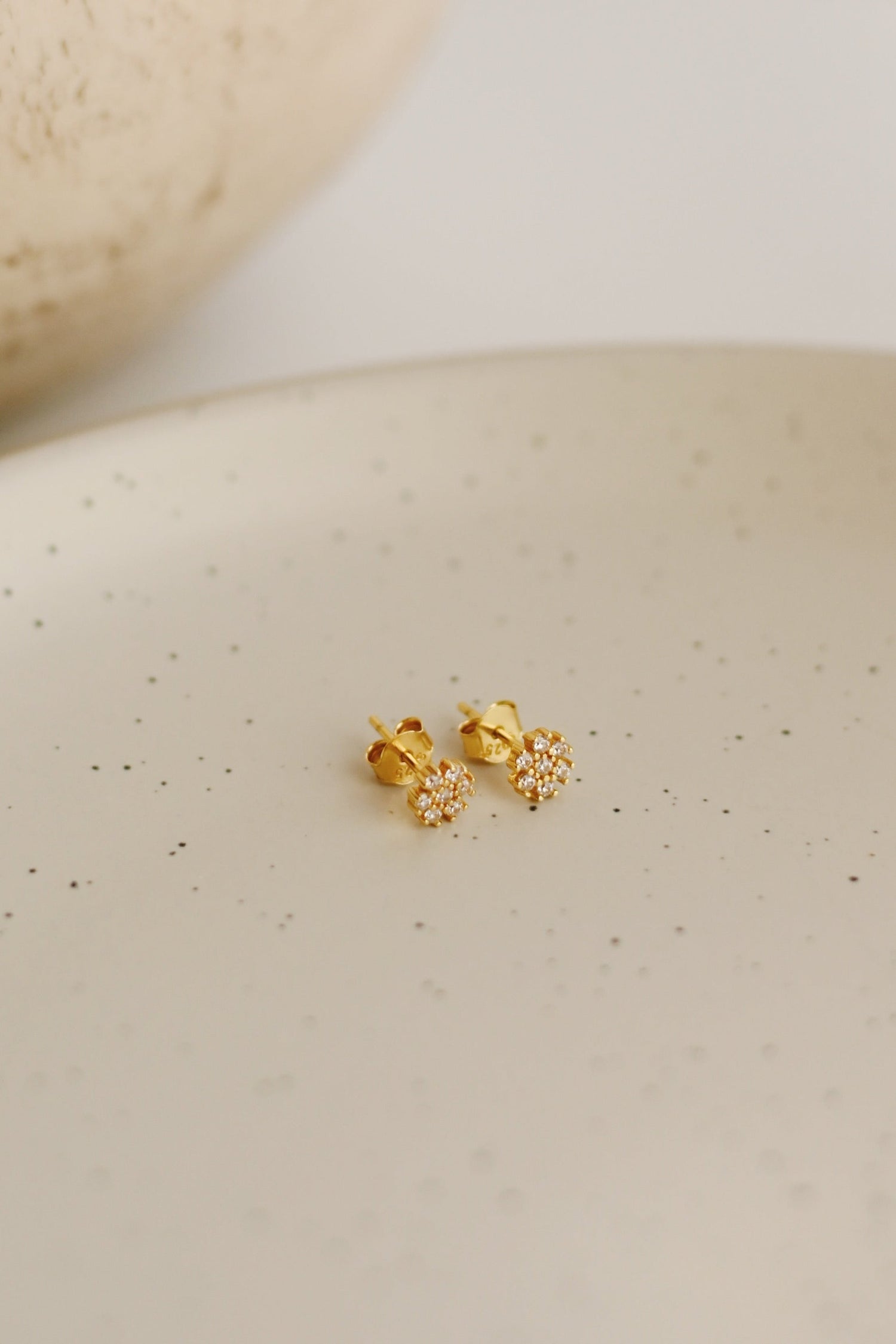 Flora Studs Earrings - Vermeil