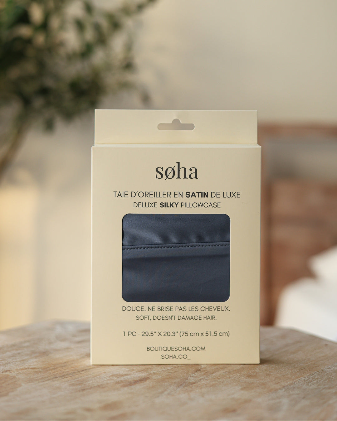 Taie d'oreiller en satin