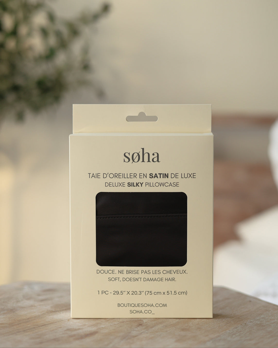 Taie d'oreiller en satin